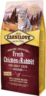 Carnilove CAT Grain Free Fresh ChickenRabbit Gourmand Karma z kurczakiem i królikiem dla kota 6kg