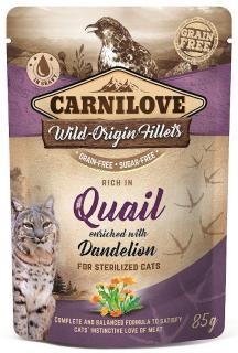 Carnilove CAT QuailDandelion Karma z przepiórką i mniszkiem dla kota 85g