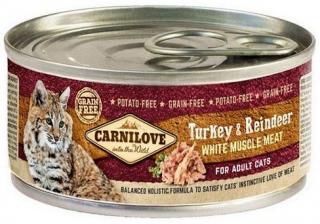 Carnilove CAT TurkeyReindeer Karma z indykiem i reniferem dla kota 100g