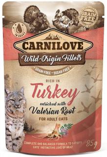 Carnilove CAT TurkeyValerian Karma z indykiem i walerianą dla kota 85g
