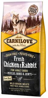 Carnilove Fresh ChickenRabbit Karma z kurczakiem i królikiem dla psa 12kg WYPRZEDAZ