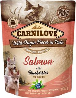 Carnilove SalmonBlueberries for Puppies Karma z łososiem dla szczeniaka SASZETKA 300g