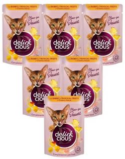Delickcious RabbitFruits in Creamy Sauce Karma z królikiem i owocami 12x80g PAKIET