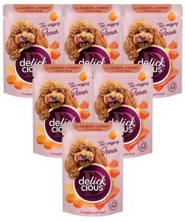 Delickcious SalmonCarrot in Cream Soup Karma z łososiem dla psa 12x85g PAKIET