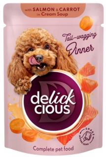 Delickcious SalmonCarrot in Cream Soup Karma z łososiem dla psa 85g
