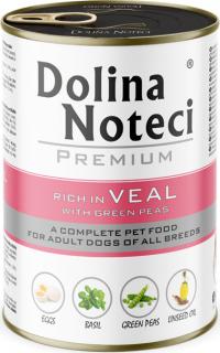 Dolina Noteci Premium Adult Karma z cielęciną i groszkiem dla psa 400g
