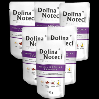 Dolina Noteci Premium Adult Karma z królikiem i żurawiną dla psa 10x150g PAKIET