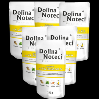 Dolina Noteci Premium Adult Karma z kurczakiem dla psa 10x150g PAKIET