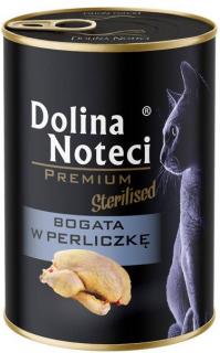 Dolina Noteci Premium Sterilised Karma z perliczką dla kota 400g