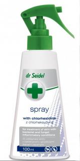 Dr Seidel Spray z chlorheksydyną dla psa i kota 100ml