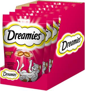 Dreamies Przysmaki z Wyśmienitą Wołowiną 6x60g OPAKOWANIE ZBIORCZE