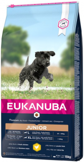 Eukanuba Junior LargeGiant Karma dla szczeniaka 2x15kg TANI ZESTAW