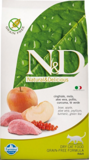 Farmina ND Prime Adult Medium/Maxi BoarApple Karma dla kota 1.5kg