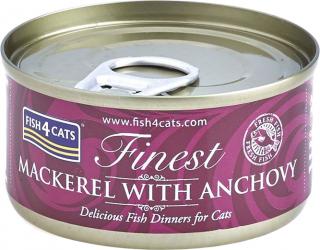 Fish4Cats Karma z makrelą i anchois dla kota 70g