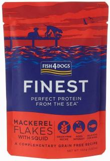 Fish4Dogs Finest Mackerel Flakes with Squid Karma dla psa 100g