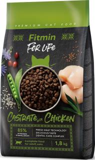 Fitmin CAT For Life Castrate Chicken Karma z kurczakiem dla kota 1.8kg WYPRZEDAŻ