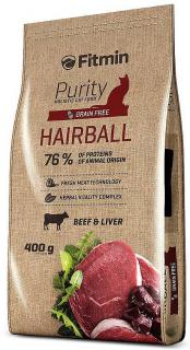 Fitmin Cat Purity Adult Hairball karma z wołowiną dla kota 400g