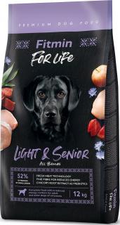 Fitmin For Life Adult LightSenior Karma dla psa 2x12kg TANI ZESTAW