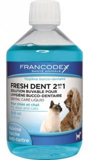 Francodex Fresh Dent dla psa i kota Płyn do jamy ustnej 500ml