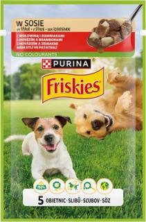 Friskies Dog Adult Karma z wołowiną w sosie dla psa 85g