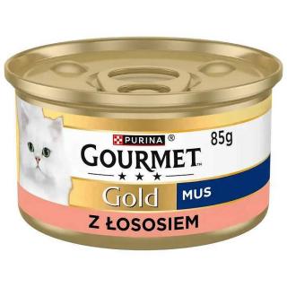 Gourmet Gold Karma z łososiem dla kota 85g (mus)