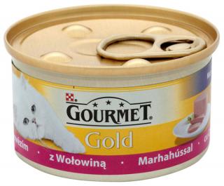 Gourmet Gold Karma z wołowiną w postaci musu dla kota 85g