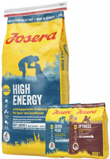 Josera High Energy Karma dla psa 12.5kg + 2x900g GRATIS