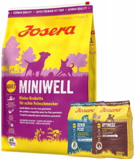 Josera Miniwell Adult Karma dla psa 10kg + 2x900g GRATIS
