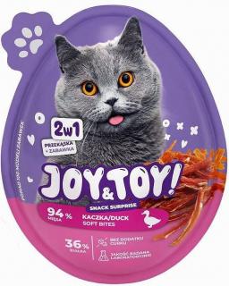 JOYTOY CAT Jajko Niespodzianka Przysmak z kaczką + zabawka 2w1 dla kota op. 20g