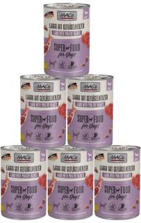 Mac's Dog Adult Karma z jagnięciną i sercami drobiowymi 6x400g PAKIET