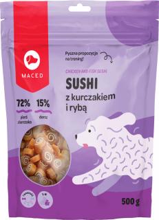 Maced Sushi z kurczakiem i rybą dla psa op. 500g