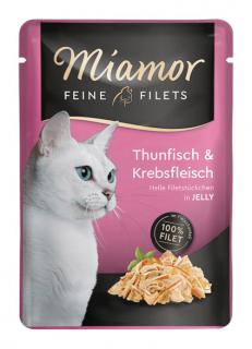 Miamor Feine Filets Karma z tuńczykiem i rakami dla kota saszetka 100g
