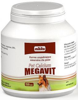 Mikita MEGAVIT Pet Calcium dla psa Suplement diety 150 tab.
