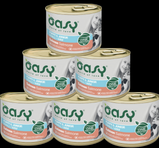 Oasy One Protein Puppy Mini Salmon Karma z łososiem dla szczeniaków 24x200g PAKIET