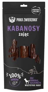 Paka Zwierzaka Kabanosy z zającem dla psa 3szt.