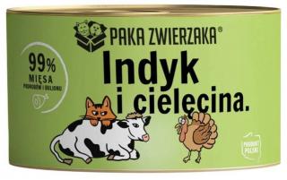 Paka Zwierzaka Mono Protein Karma z indykiem i cielęciną dla kota 200g