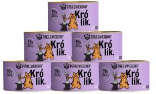 Paka Zwierzaka Mono Protein Karma z królikiem dla kota 6x200g PAKIET