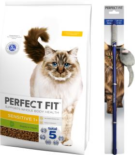 Perfect Fit Cat Sensitive 1+ Karma z indykiem dla kota 7kg + Wędka GRATIS