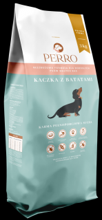 Perro Karma z kaczką i batatami dla psa 3kg