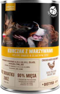 Pet Republic Karma z kurczakiem i warzywami dla psa 800g