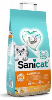 Sanicat Żwirek bentonitowy dla kota Clumping VanillaMandarin 8l WYPRZEDAŻ