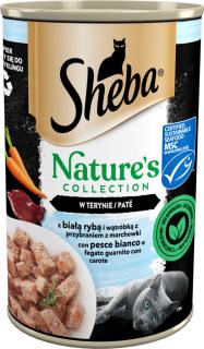 Sheba Nature's Collection Karma z białą rybą i wątróbką w pasztecie dla kota 400g