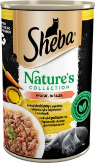 Sheba Nature's Collection Karma z koktajlem drobiowym i wątróbką w sosie dla kota 400g