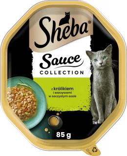 Sheba Sauce Collection Karma z królikiem i warzywami w sosie dla kota 85g