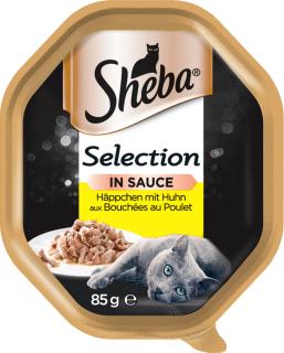 Sheba Selection in Sauce Karma z kurczakiem w sosie dla kota 85g WYPRZEDAŻ