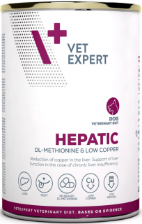 VetExpert Hepatic Adult Karmaz kurczakiem dla psa 400g