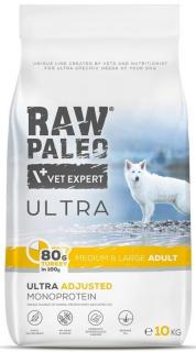 VetExpert Raw Paleo Ultra Medium  Large Adult Turkey Karma z indykiem dla psa 10kg