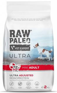 VetExpert Raw Paleo Ultra Mini Adult Beef Karma z wołowiną dla psa 2kg