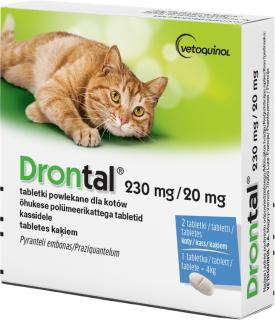 Vetoquinol Drontal dla kota Tabletki na robaki 2szt.