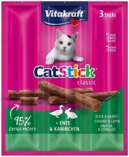 Vitakraft Kabanosy Cat Stick Mini z królikiem i kaczką dla kota op. 3szt. [Data ważności: 05.2024]